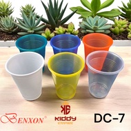 (KIDDY) 7 OZ Plain Color Plastic Cup / Aqua Plastic Cup / Benxon 7 Oz Plastic Cup