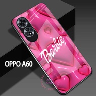 Softcase Glass Case Oppo A60 2023 - Casing Hp BARBIE (A132)