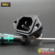 IeGO Power 艾果動力 AC 01 純銅鍍金鍍銠IEC 電源尾座插座 YX923