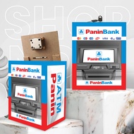 ATM Bank Piggy Bank Open Close Key Mini ATM Savings BCA BRI Motif For Children Original panin Toys