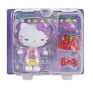 SANRIO - Hello Kitty 日版 玩具 硬膠 換裝 公仔 套裝 連配件 變裝 娃娃 玩偶 擺設 凱蒂貓 2019年款 絕版 (閉眼)