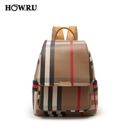 HOW.R.U Original New Backpacks Pu leather For Women Ladies Korean Fashion Sling Bags high quality Ba