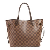 LOUIS VUITTON Damier Neverfull MM金扣肩背袋/手挽袋