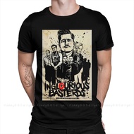 Inglourious Basterds Classic T-Shirt Men 100% Cotton Short Summer Sleeve Casual Plus Size Shirt Adults S-4XL-5XL-6XL