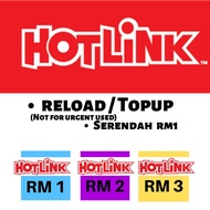 HOTLINK Maxis RM1.00 RM2.00 RM3.00 Reload Topup Murah [UGV]