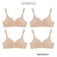 [ แพ็ค 4 ชิ้น ] [Online Exclusive]  Sabina Perfect Bra Level 1 เสื้อชั้นใน ไร้ตะเข็บ  ไร้โครง รหัส N
