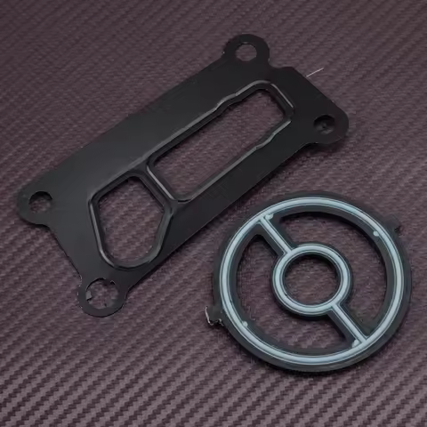 2Pcs/Set Engine Oil Cooler Filter Housing Gasket Seal Fit for Mazda 3 5 6 CX7 MX5 Miata Tribute LF02