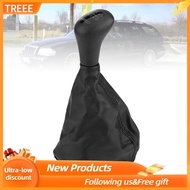 treee Manual 5/6 Leather Gear Shifter Knob Kit Gaiter Boot Cover Dust- Proof Stick W202 C 93-01 W208