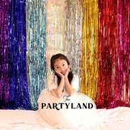 Rain Curtain Ribbon Background Photo Booth Balloon Background Birthday