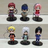 GANTUNGAN Naruto Gaara Jiraya Itachi Sasuke Sakura Figure Keychain