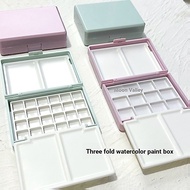 Watercolor Paint Sub-Packing Box Plastic Box 2ml12 Colors 1ml24 Colors with Grid with Palette Stacke