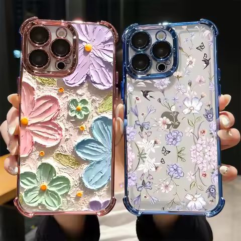 Oil Painting Flower Case For Huawei Honor 600 400 Pro Magic 7 Lite X8D X9D X6D X9B X9A X8C X7A X8A X