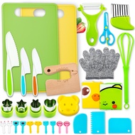 Labeol 32 PCS Montessori Kitchen Tools for Toddlers, Kitchen Cookware Baking Toy Sets for Kids, Todd