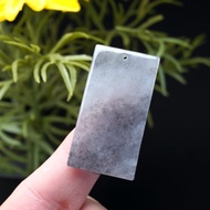 【願‧平安】冰飄烏雞翡翠平安無事牌 | 天然緬甸翡翠A貨 | 送禮