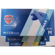 Shirudo Chemax Nitrile Glove 100's M-XL (Indigo Blue)