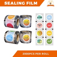 2000pcs Bible Sealing Film Sealer Film For Cup Milk Tea Cup Juice Cup