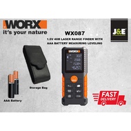 ** ** WORX WX087 1.5V 40M LASER RANGE FINDER WITH AAA BATTERY MEASURING LEVEL
