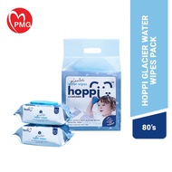 [PMG PHARMACY] Hoppi Glacier Water Wipes 80's pack - kill virus and germs