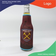 beer Condom cooler holder koozie West Ham United FC ปลอกหุ้มขวดเบียร์เก็บความเย็น