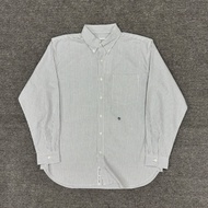 Nanamica สไตล์ญี่ปุ่นลําลองลายผ้า Oxford เสื้อแขนยาวสําหรับฤดูใบไม้ผลิฤดูใบไม้ร่วง City Boy ผ้าฝ้ายป