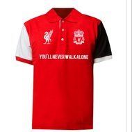 (LIVERPOOL TEAM FC) POLO SHIRT HACKETT STYLE (you"ll never walk alone)