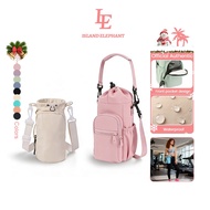 ISLAND ELEPHANT Water Bottle Bag Portable Holder Tumbler Bag 800ML-1500ML