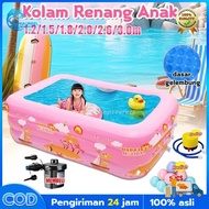 [Sixsexshopsecrets] Jumbo Children's Swimming Pool 3 Rings and Large Inflatable Baby Inflatable Fami