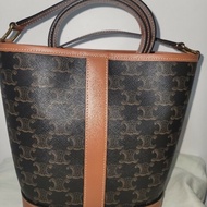 CELINE 全新老花小水桶包