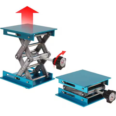 4"x4" 100x100mm Aluminum Router Lift Table Woodworking Engraving Lab Lifting Stand Rack lift platfor