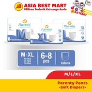 [1Pack] Parenty Adult Pants Soft Diapers Size M/L/Xl Diapers Adult Pants Soft Absorb Fast