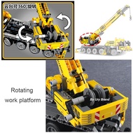 Compatible Lego Lepin Sembo DIY Technical DIY Vehicle Forklift Fixed Building Blocks Set Two Workers G4HT VEBC