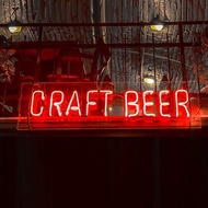 啤酒 霓虹燈 CRAFT BEER LED 發光字 Neon Sign 廣告 裝飾 牆 字