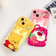 💥Ready Stock💥iPhone 7Plus 8Plus XR 11 13 12 14 Pro Max X XS Max Cute Winnie The Pooh Cartoon Lotso S