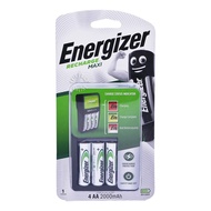 ENERGIZER MAXI Rechargeable Battery Charger 4AA (2000 mAh ) c/w 1 Charger and 4 AA Batteries