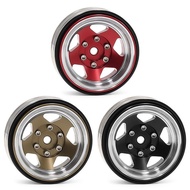 1.3In Metal Wheel Hub Tires 37*15mm 4PCS for 1/18 1/24 RC Model Car FMS FCX24 TRX4M SCX24 Accessorie
