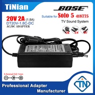 20V 2A 1.8A AC/DC Adapter Charger DT20V-1.8C-DC for Bose Solo 5 TV Soundbar System 418775 Sound Bar 