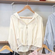 (พรีไม่เกิน 14 วัน)RIKA น้องYoko เสื้อฮู้ดกัน UV แต่งลูกไม้