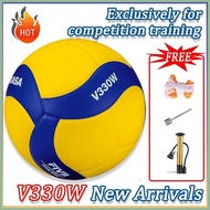 ➴ ✙ Mikasa Volleyball Ball Original Mikasa Mva330 Mva300 Outdoor Indoor Voleyball Ball Size 5 Pump
