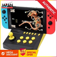 K&SGAMER Switch Integrated Arcade Controller MINI Arcade Stick Dock for Nintendo Switch (Yellow & Bl
