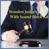Wooden auction gavel auction hammer with sound block for manual auction lawyer
