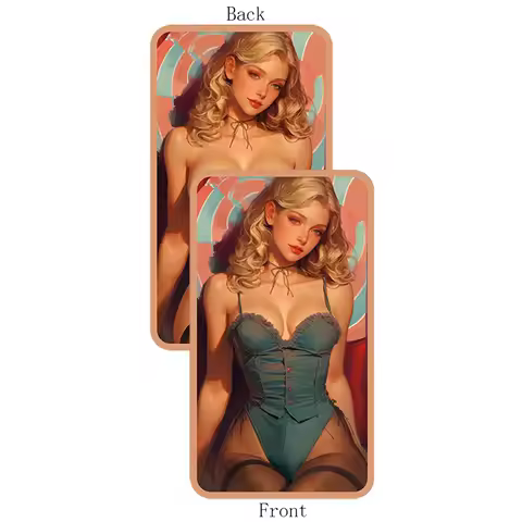 1 Oz .999 Fine Copper Bar Candy Swirl Pin-Up Blonde Lady Bullion Bars Collection Gifts for Celestial