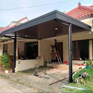 PROMO TERBATAS KANOPI BAJARINGAN ATAP ALDERON SINGLE LAYER+PLAFON PVC | READY