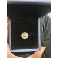 3ct Ring Lab-grown Diamond Mossanite with GRA certificate and card