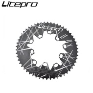 Litepro Folding Bike Oval Double BCD 110/130MM Chainring 58T Crankset Doval Driveline Bicycle Chainwheel