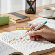 6pcs Soft Light Highlighter Markers with Clear Tip for Student Bible Study School Office