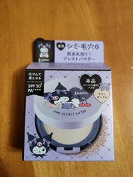 [全新] 日本 Time Secret x Kuromi 限定礦物護膚持妝無瑕粉餅 Mineral Pressed Powder SPF50+ PA++++ 8g