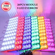 VENUS 20PCS MODULE 6LED EYEBROW DESIGN 5D ARC LIGHT CAR LIGHTS 6W