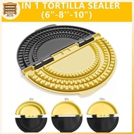 [8C15] 3-in-1 Tortilla Sealer, Tacos Tortilla Crimper Maker, Adjustable Size, For 6"-10" Crust, Make