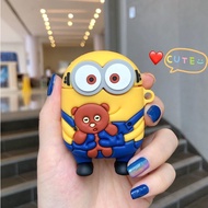 AirPod Earpod Apple 1 2 Pro 2 Airpods Earpods Case Patent Leather Earphone Minions Case