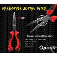 Opass Fishing plier OP1307  Plier Split Ring Plier with Titanium Cutter Split ring Opener Braided li